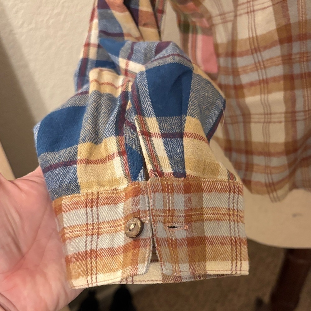 Oli & Hali Plaid Mixed Color Flannel-Size Small - Picture 2 of 6
